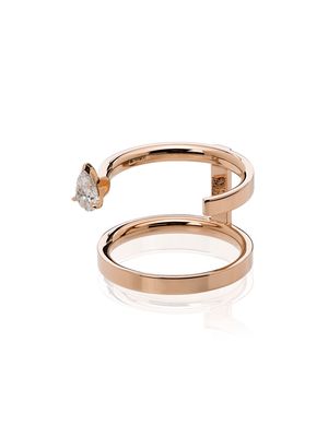 Repossi Serti Sur Vide 18kt rose gold diamond ring