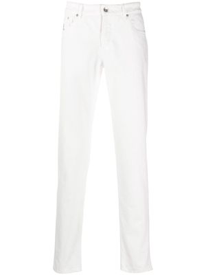 Brunello Cucinelli mid-waist straight-leg jeans - White