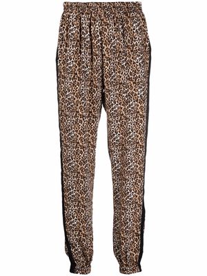 Gold Hawk leopard print trousers - Neutrals