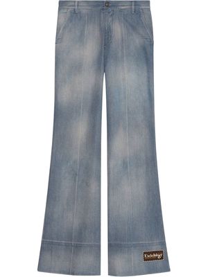 Gucci faded flared jeans - Blue