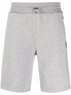 Philipp Plein logo-patch track shorts - Grey