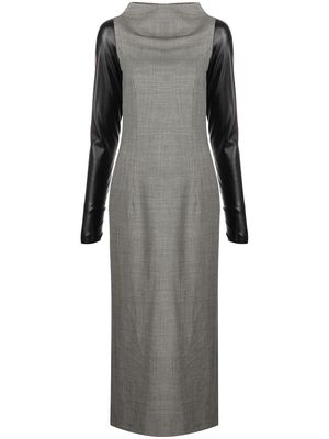 Gianfranco Ferré Pre-Owned 2000s contrast-sleeve dress - Grey