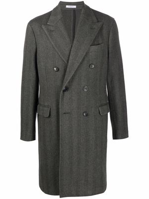 Boglioli double-breasted wool-blend coat - Grey