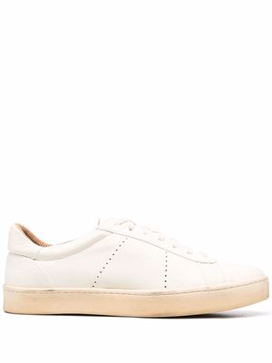 Eleventy low-top leather sneakers - Neutrals