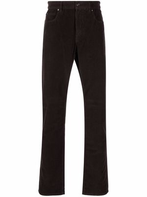 Z Zegna low-rise slim-fit trousers - Brown