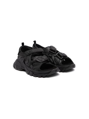 Balenciaga Kids Track touch-strap sandals - Black