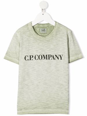 C.P. Company Kids logo-print T-shirt - Green