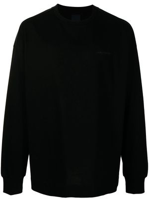 Juun.J logo-print jumper - Black