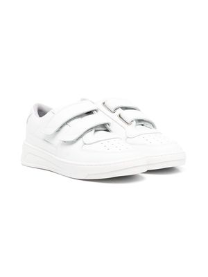 Acne Studios Kids touch strap-fastening sneakers - White