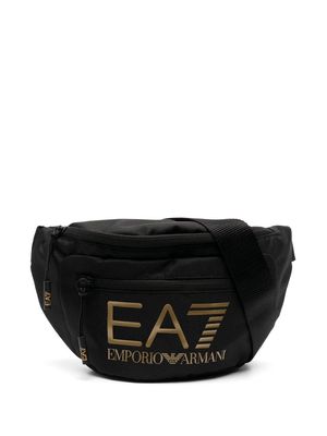 Ea7 Emporio Armani logo-print belt bag - Black