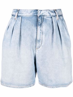 Dsquared2 high-waisted denim shorts - Blue