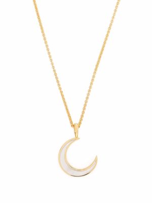 Dinny Hall moon charm pendant necklace - Gold