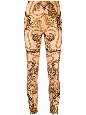 Philipp Plein New Baroque print leggings - Neutrals