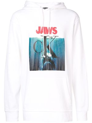 Calvin Klein 205W39nyc x Jaws oversized hoodie - White