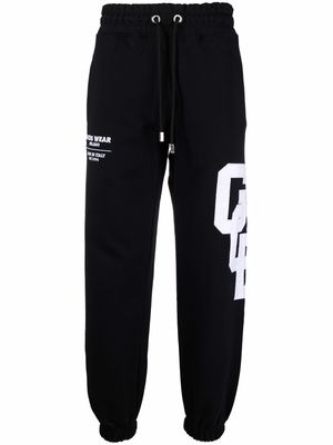 Gcds logo patch sweatpants - Black
