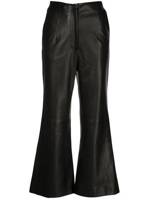 KHAITE The Haley leather trousers - Black