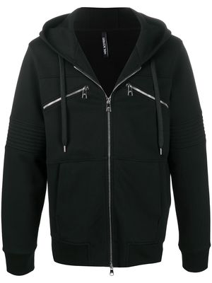 Neil Barrett zipped hoodie - Black