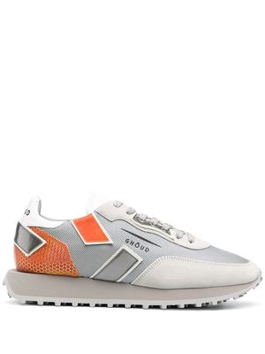 GHOUD colour-block lace-up trainers - Grey