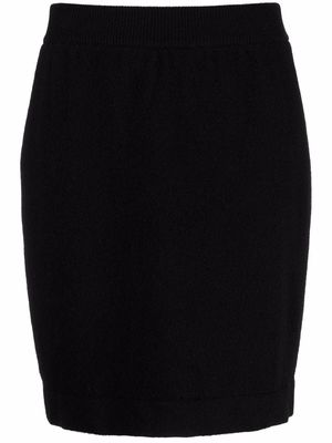 Chanel Pre-Owned 2000s high-waisted cashmere skirt - Black