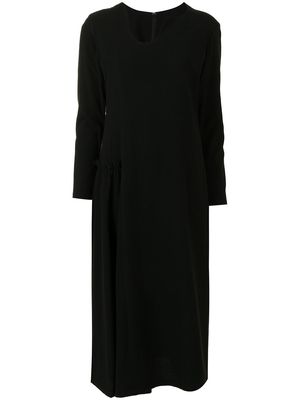 Yohji Yamamoto irregular-collar dress - Black