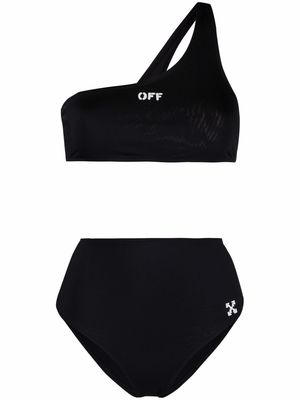 Off-White Arrows motif high waist bikini - Black