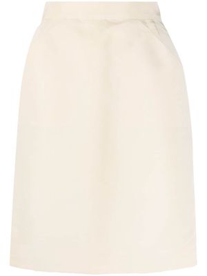 Chanel Pre-Owned 1990s high-waisted straight skirt - Neutrals