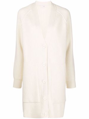 Co Weste rib-knit cardigan - Neutrals