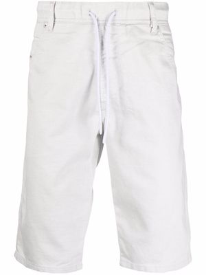 Diesel drawstring denim shorts - White