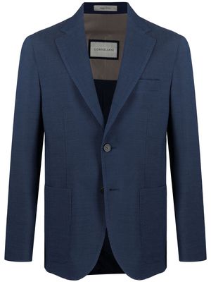 Corneliani single-breasted blazer jacket - Blue