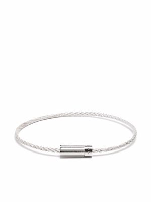 Le Gramme 9g cable bracelet - Silver