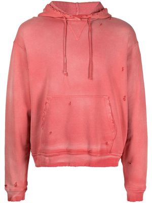John Elliott thermal lined hoodie - Red