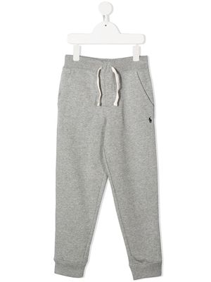 Ralph Lauren Kids logo embroidered track trousers - Grey