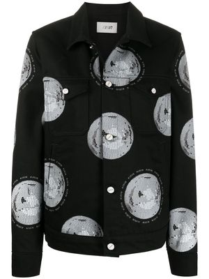 Kirin disco-ball print jacket - Black