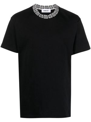AMBUSH monogram-print cotton T-shirt - Black