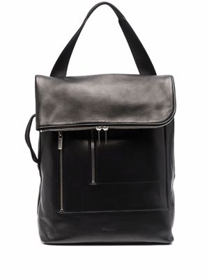 Rick Owens Cargo leather backpack - Black