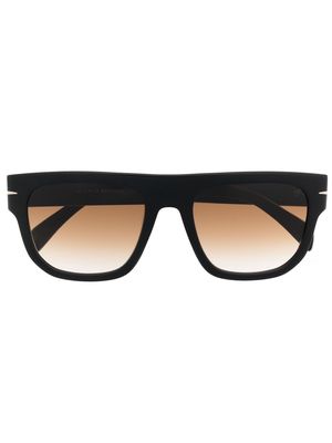 Eyewear by David Beckham square-frame flat-bar sunglsses - Black