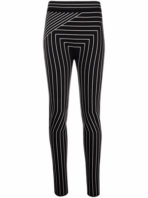 Rick Owens geometric print trousers - Black