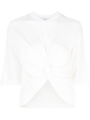 AMBUSH short-sleeved gathered T-shirt - White