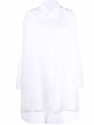 Maison Margiela button-up shirt dress - White