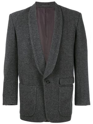 Yohji Yamamoto Pre-Owned 1990s shawl-lapel wool linen blazer - Grey