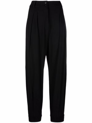 Alberta Ferretti high-waisted tapered trousers - Black
