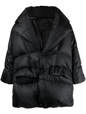 Fumito Ganryu oversized quilted jacket - Black