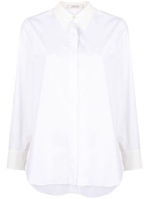 Dorothee Schumacher Poplin Power concealed-placket shirt - White