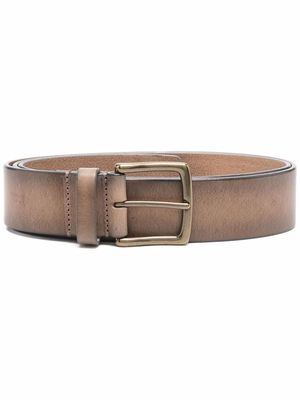 Officine Creative grained calf leather belt - Neutrals