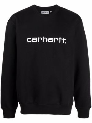 Carhartt WIP logo-print crew-neck sweatshirt - Black