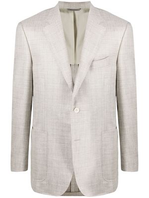 Canali single-breasted tailored blazer - Neutrals