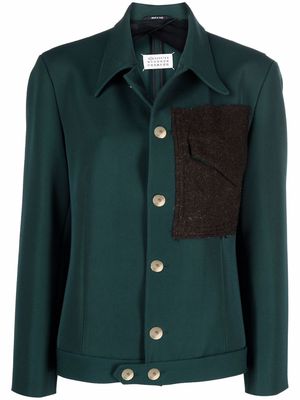 Maison Margiela patch-detail jacket - Green