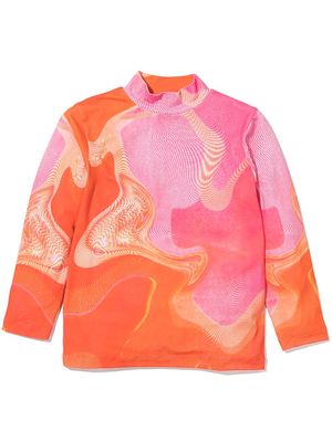 ERL KIDS abstract-print sweatshirt - Pink