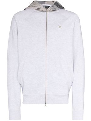 Billionaire Boys Club Camo contrasting-detail zip-up hoodie - Grey