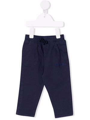 Kenzo Kids baby pull-on logo trousers - Blue